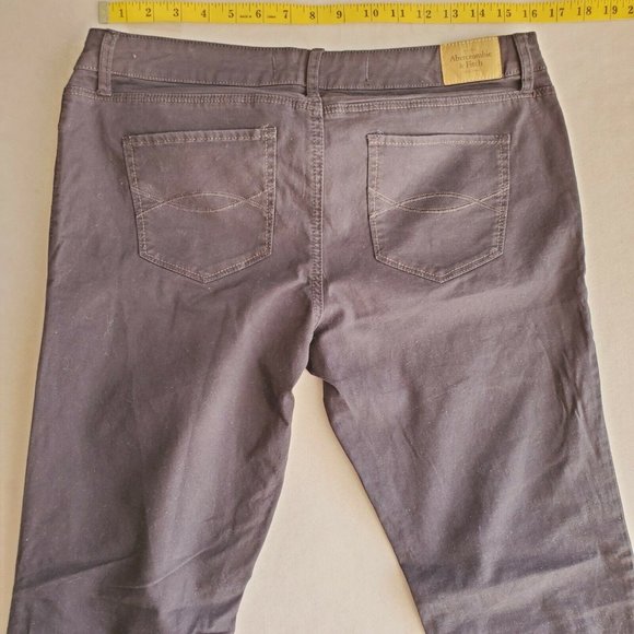 Abercrombie & Fitch size 12 Khaki Pants Navy Blue - Picture 7 of 8